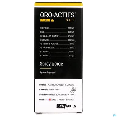 Synactifs Oro Actifs Spray Gorge 15ml