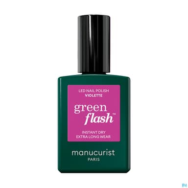 Manucurist Green Flash Vernis A Ongles Violette 15ml