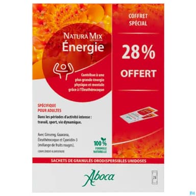 Aboca Natura Mix Advanced Energie Sachet Orodispersible 28
