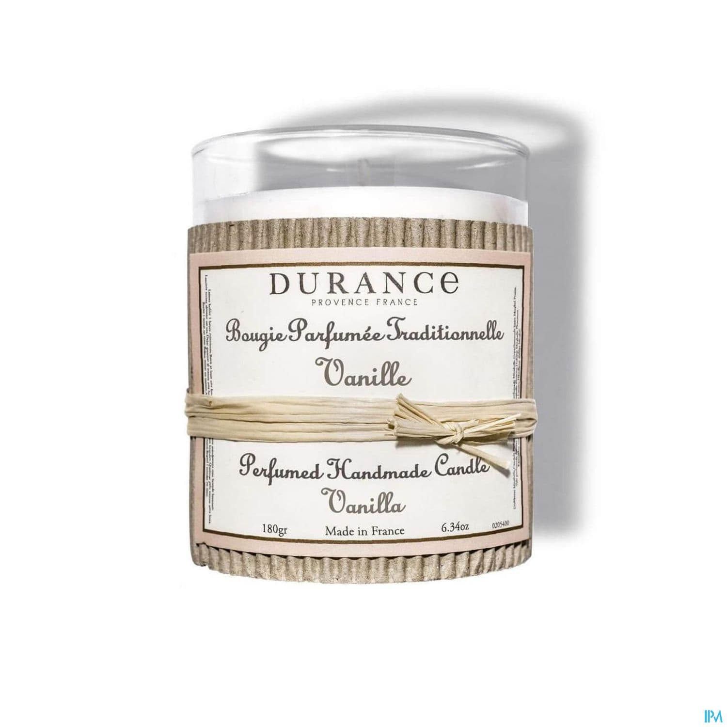 Durance Bougie Parfumee Vanille 180g — Pharmacie Centrale Elsie