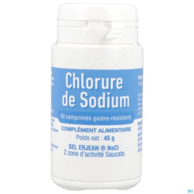 Erjean Sodium Chlorure Comprime Gastroresistant 90