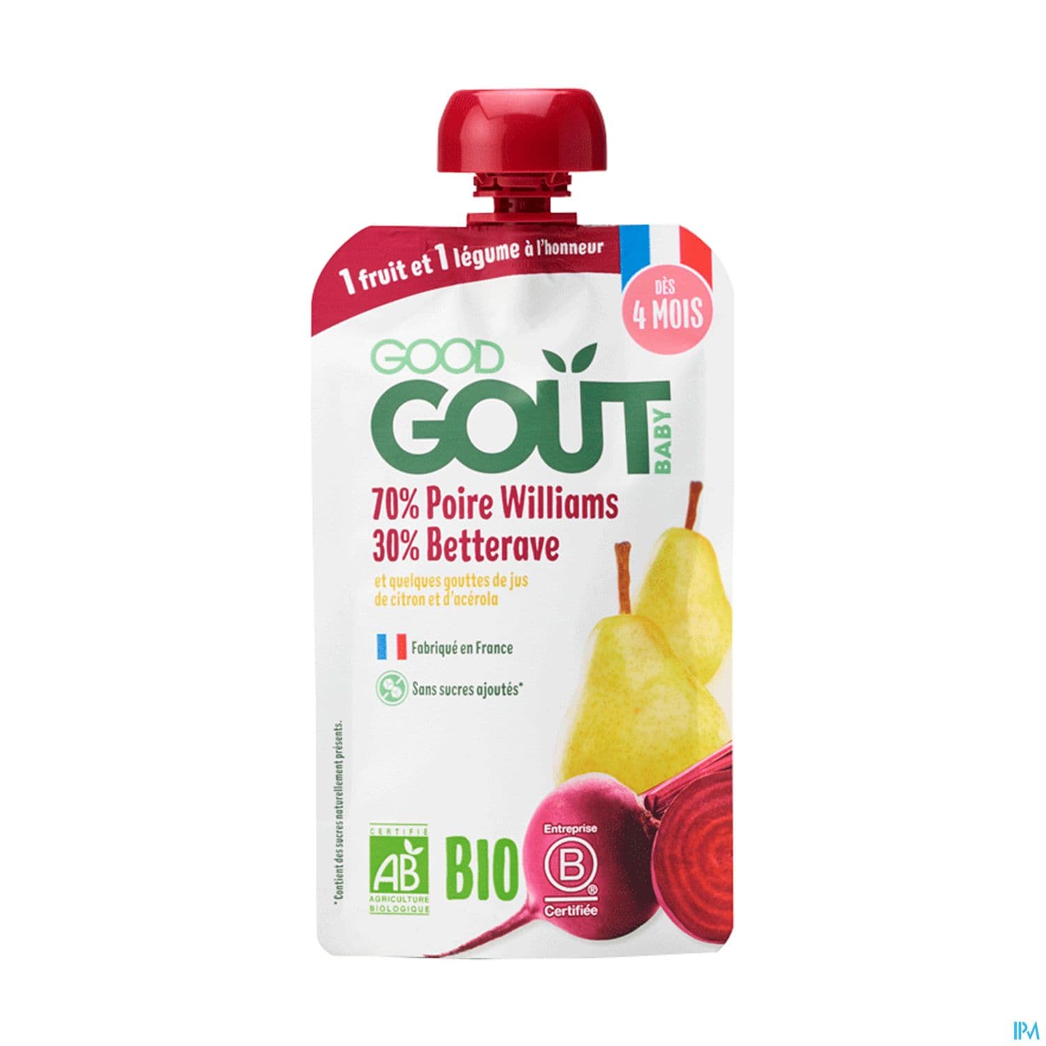 Good Gout Baby Gourde Poire Betterave Bio 120g