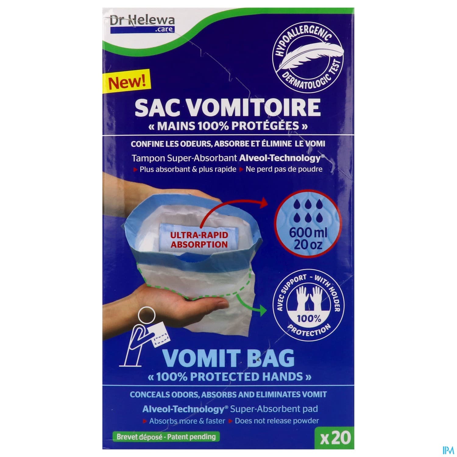 DR HELEWA SAC VOMITOIRE 600MLX20