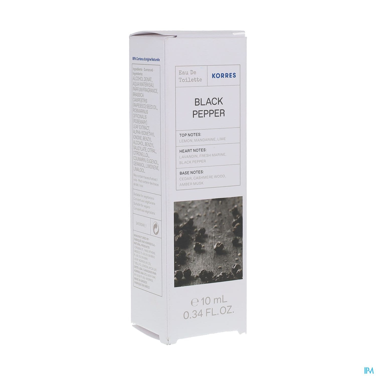 KORRES BLACK PEPPER EDT 10ML