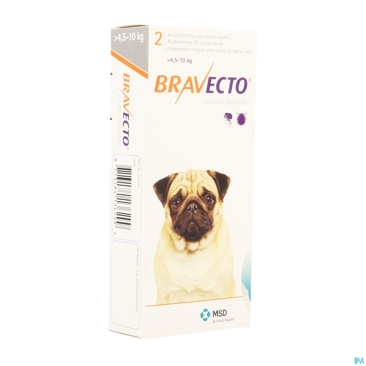 Bravecto Comprime A Croquer Chien 4kg5/10kg 2