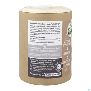 Nat Et Form Ecoresponsable Huile Onagre Bio Capsule 120