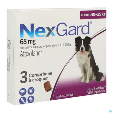 Nexgard 68mg Comprime A Croquer Chien 10/25kg 3