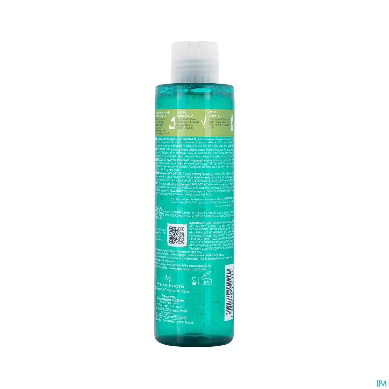 A-DERMA BIOLOGY AC GEL MOUSS 200ML