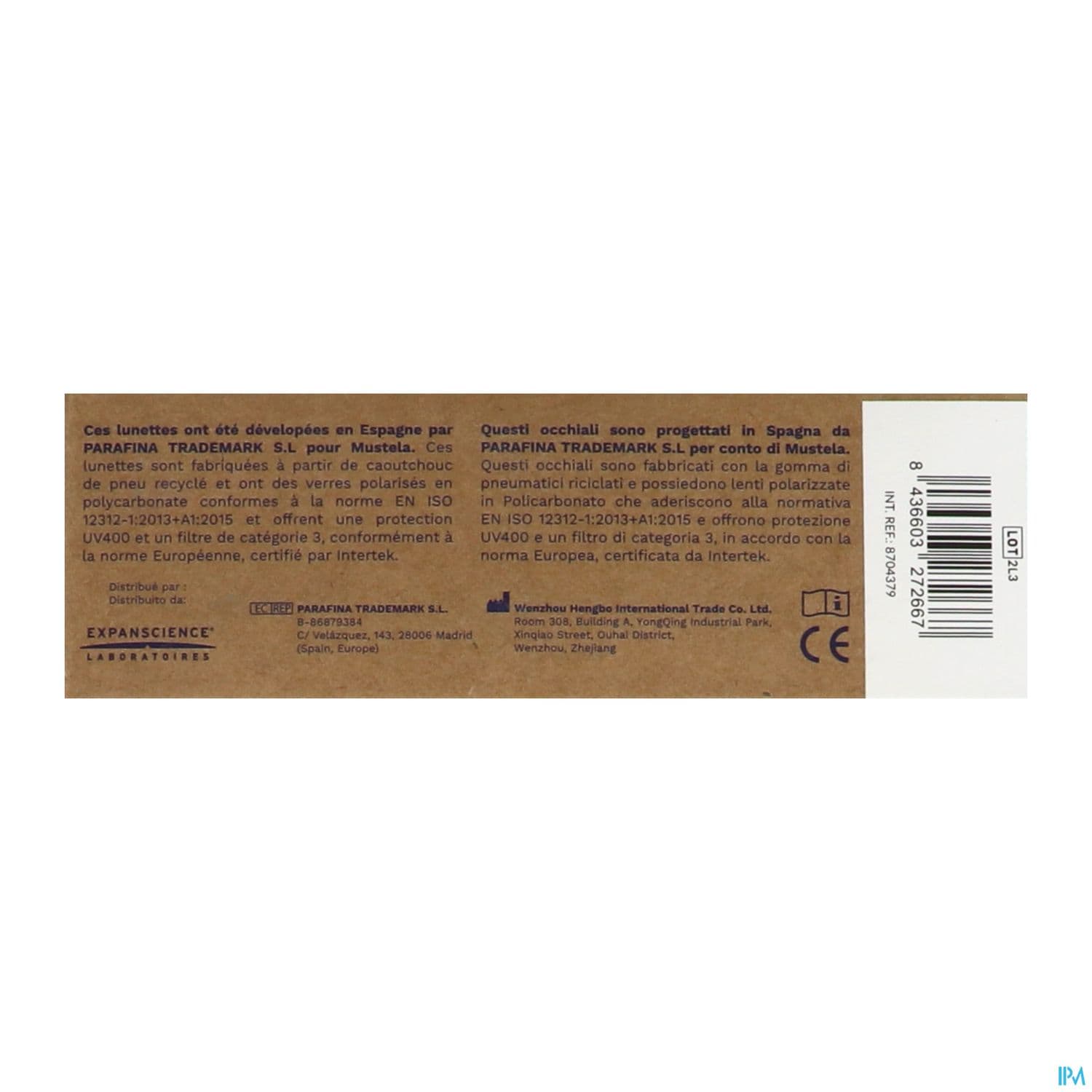 MUSTELA LUNET SOL BEBE 6-10 VERT
