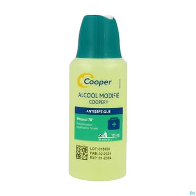 Cooper Alcool Modifie 70d Solution Pour Application Cutanee 125ml