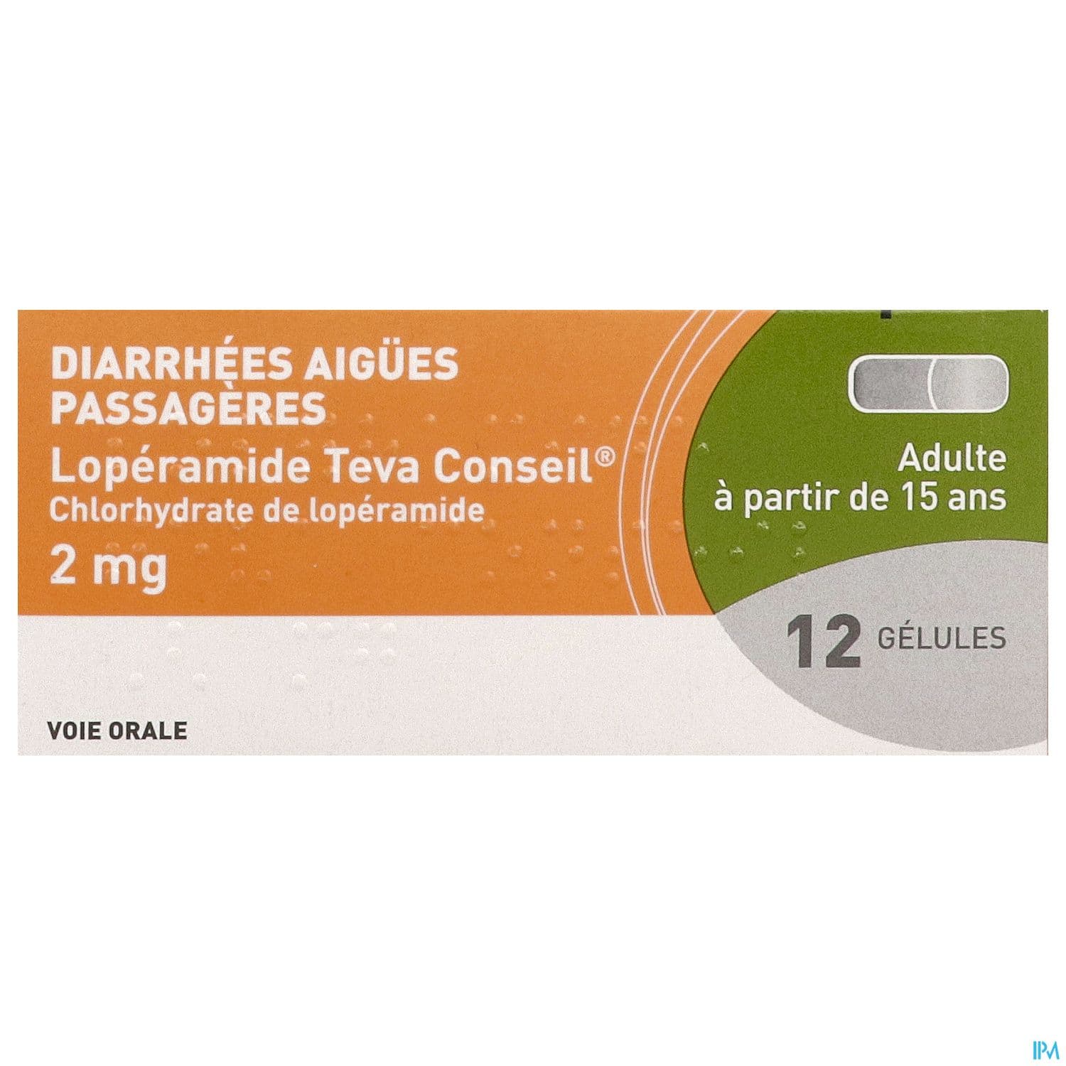 LOPERAMIDE 2MG TEVA CONS GELULE12