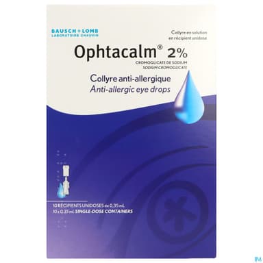 Ophtacalm 2% Collyre Solution Unidose 0ml35 10