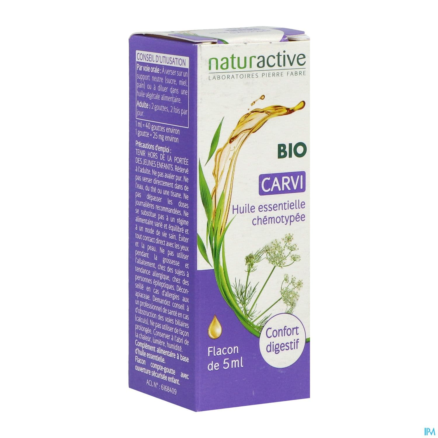 Naturactive Huile Essentielle Bio Carvi 5ml
