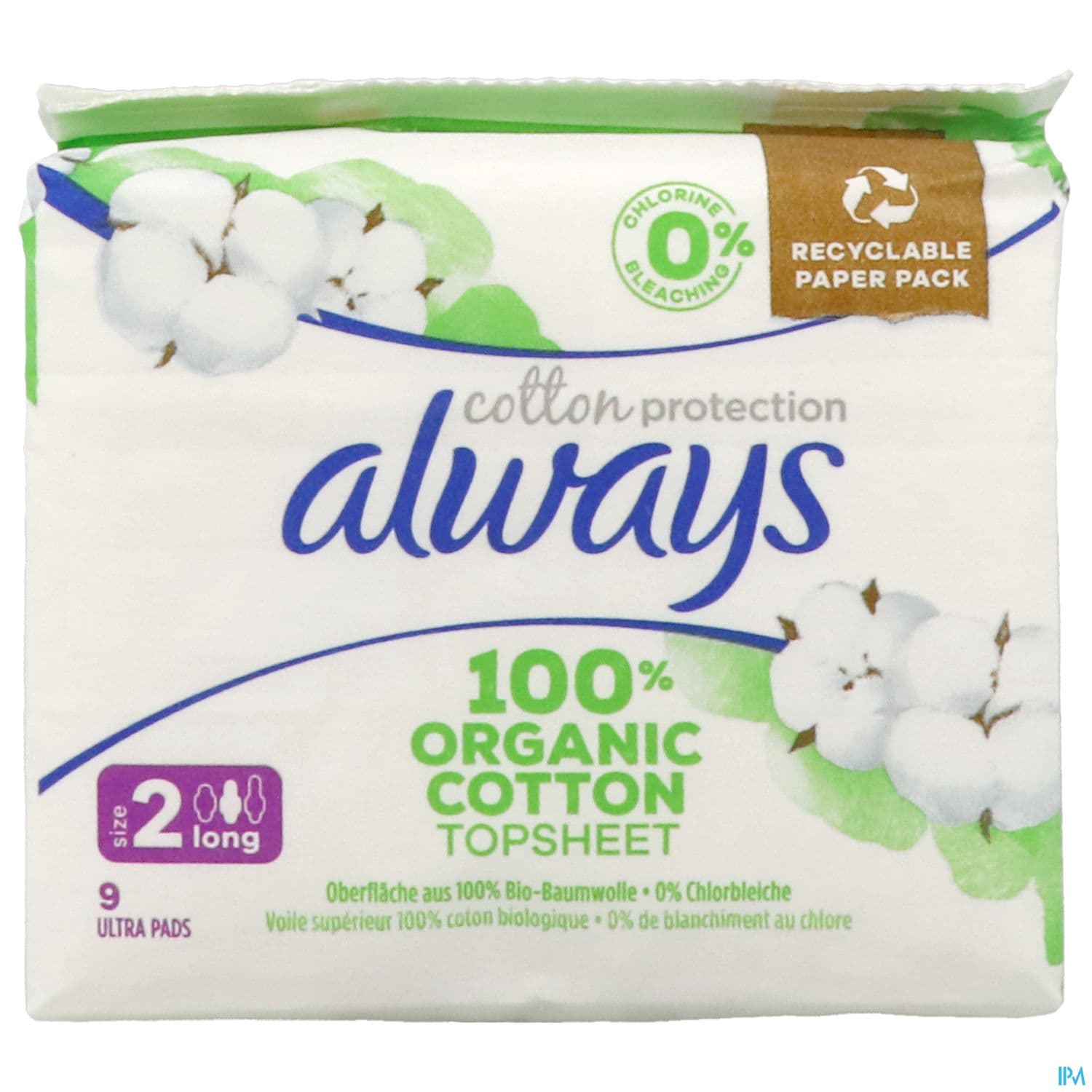 Always Cotton Protection Serviette Long Plus 9