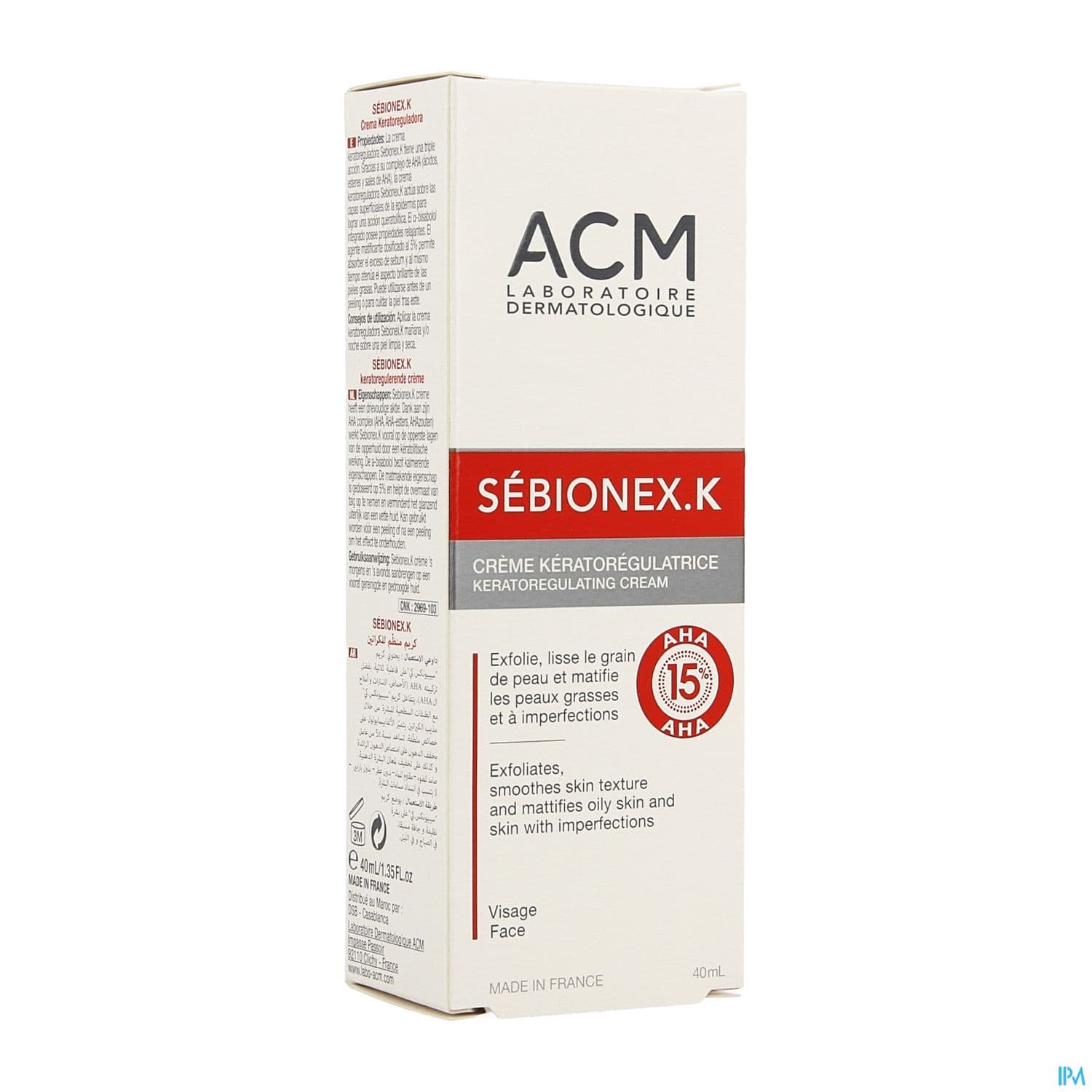 SEBIONEX K CR KERATOREGUL 40ML