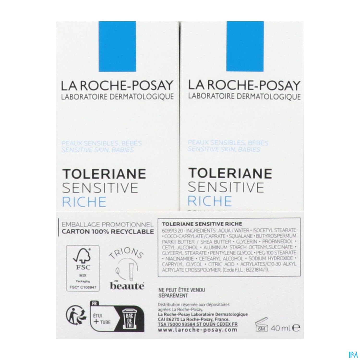 TOLERIANE SENSITIV CR RICHE 40