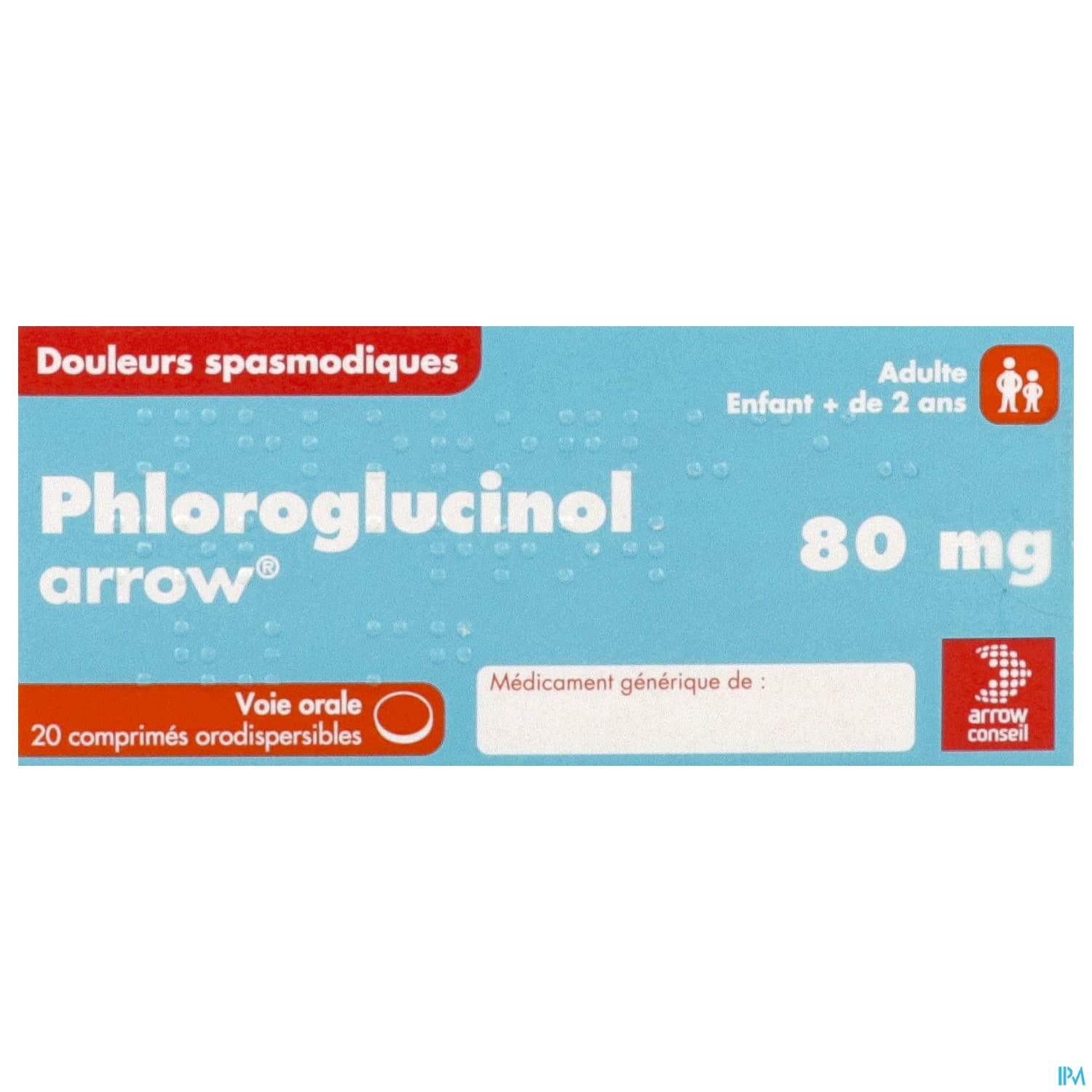 Phloroglucinol Arrow 80mg Comprime Orodispersible 20
