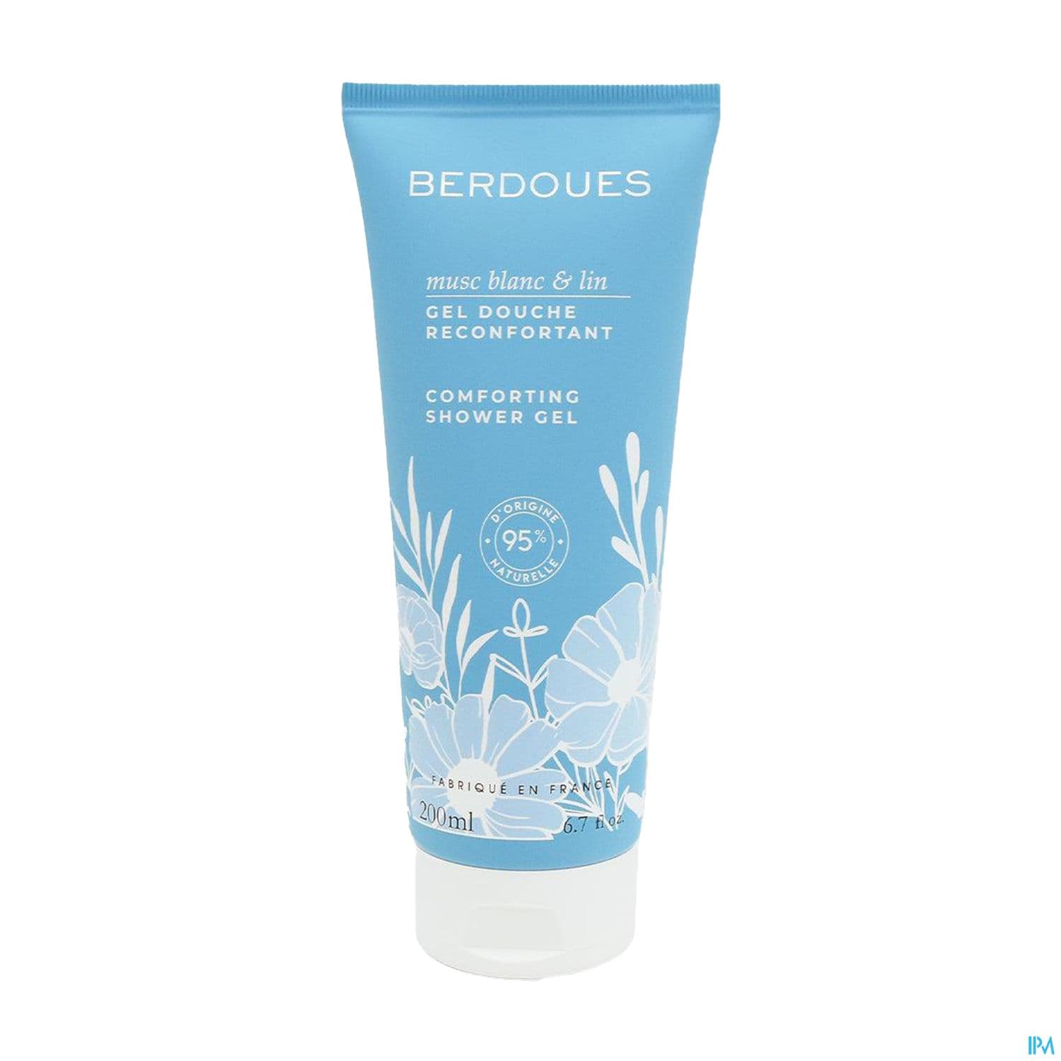 Berdoues Gel Douche Reconfortant Musc Blanc Lin 200ml — Pharmacie Pharmavance Orleans