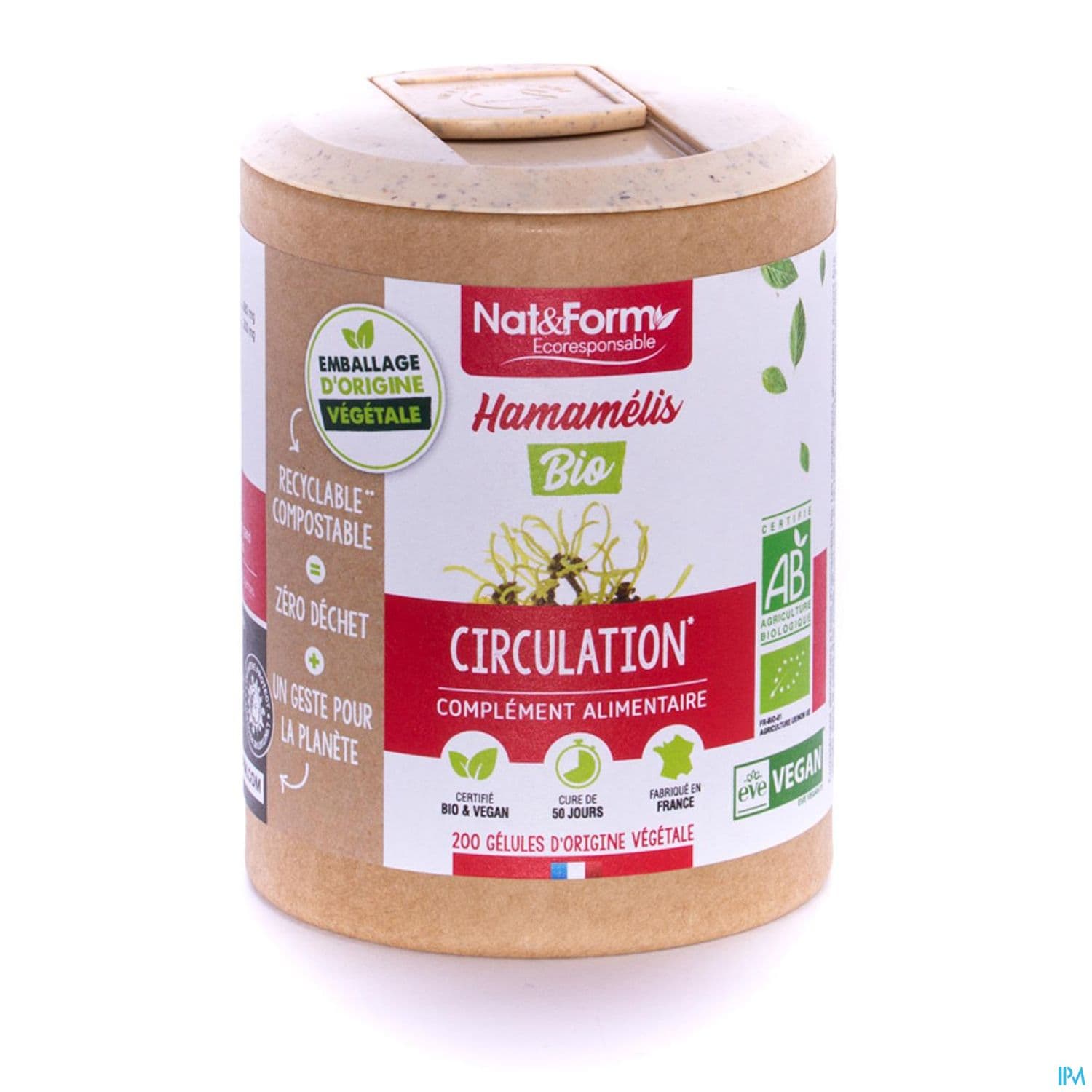 Nat Et Form Ecoresponsable Hamamelis Bio Gelule Vegetale 90