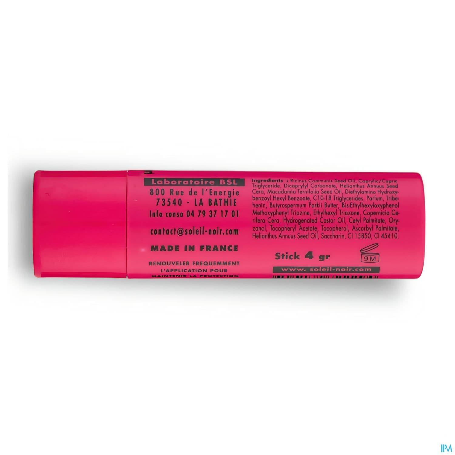 Soleil Noir Stick Levres Fraise Ip 30 4g