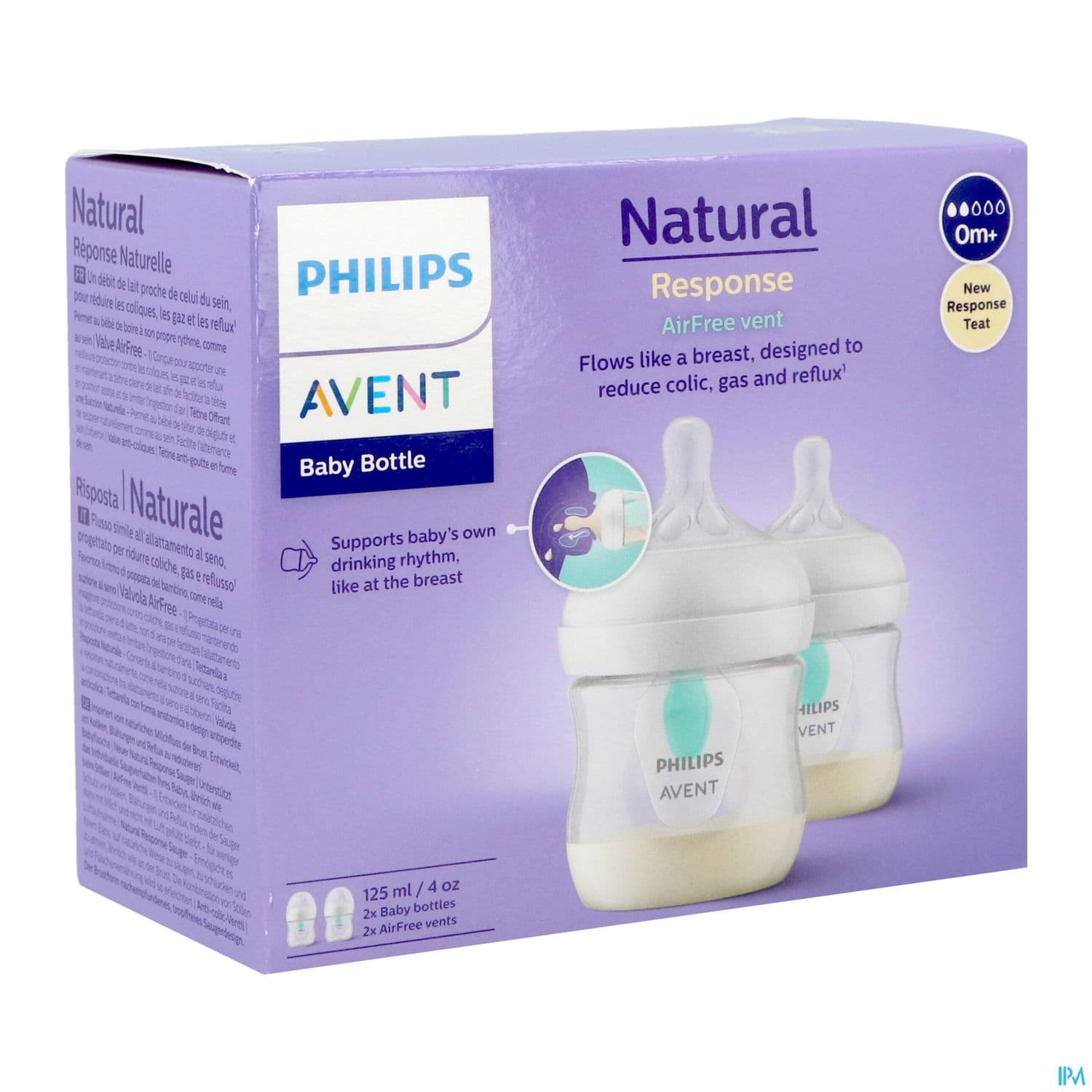 BIB AVENT NAT RESPONSE AC 125MLX2