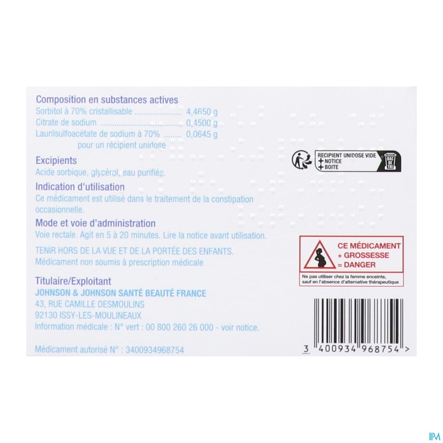MICROLAX SORB S RECT UNIDOSE 4UNID-CAN/5ML