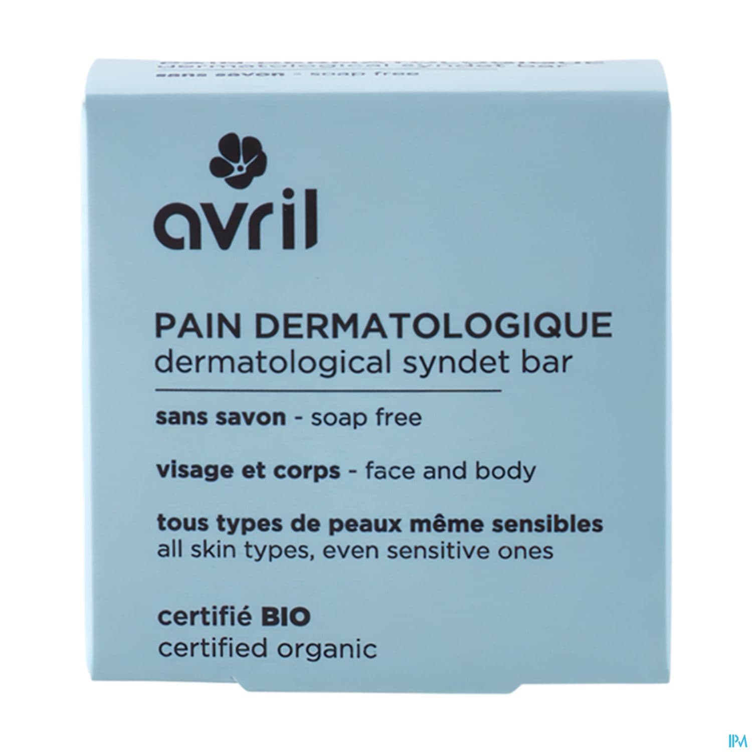 Avril Pain Dermatologique Certifie Bio 65g