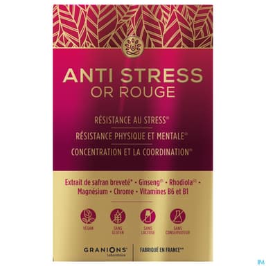 Granions Antistress Or Rouge Comprime 15