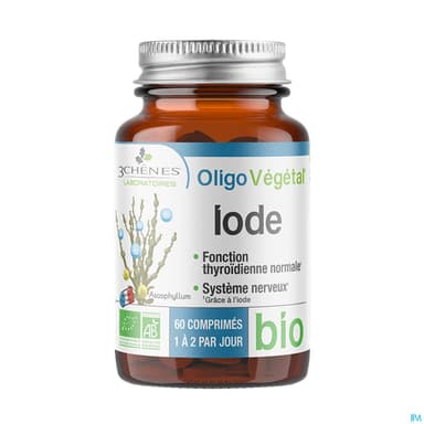 3 CHENES OLIGOVEG BIO IODE CPR60