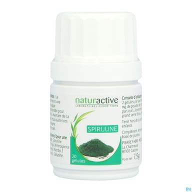 Naturactive Spiruline Gelule 20