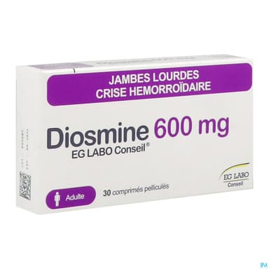 Diosmine Eg Labo Conseil 600mg Comprime 30