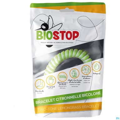 Biostop Bracelet Citronnelle Bicolore