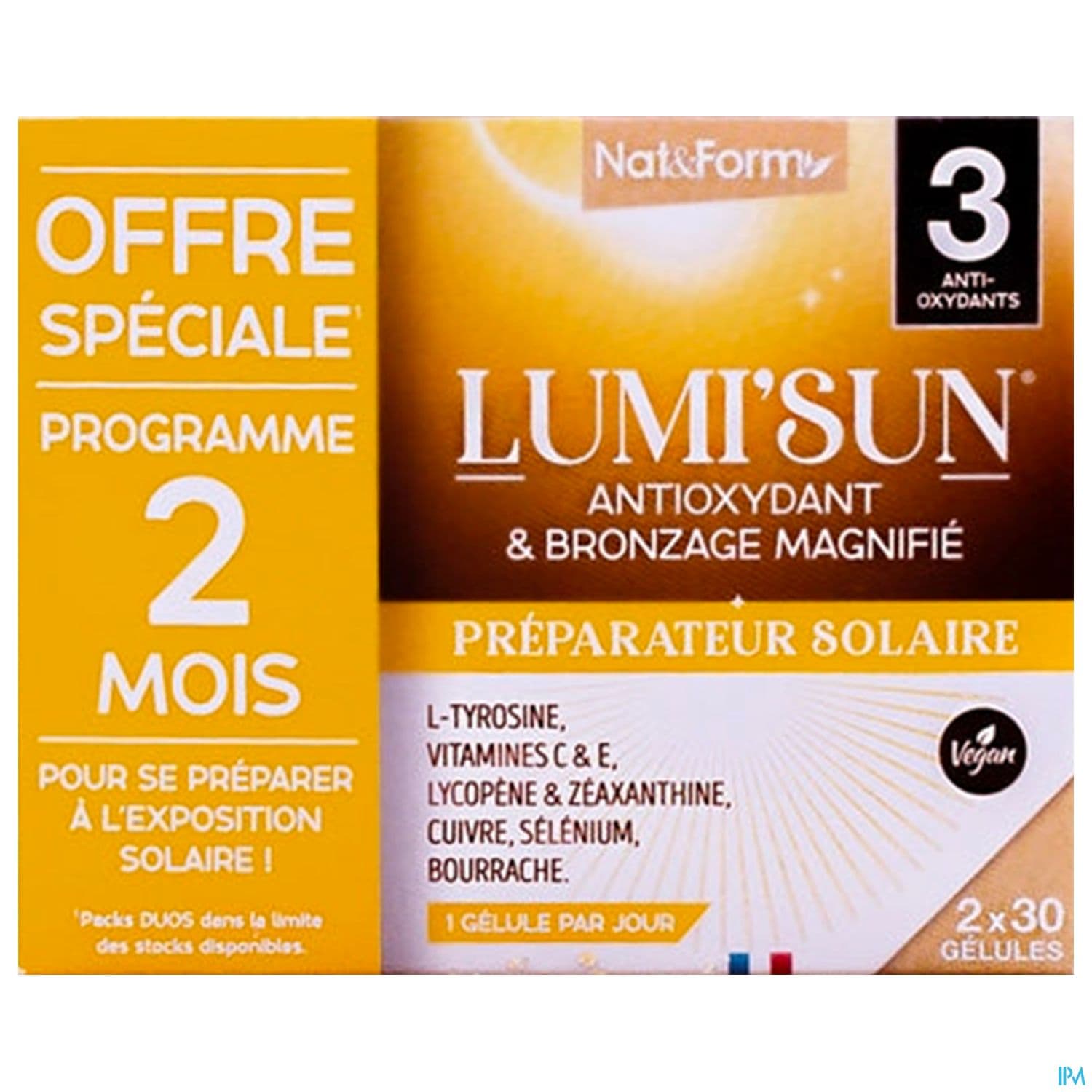 NAT&FORM LUMISUN PREP SOL GELU30X2