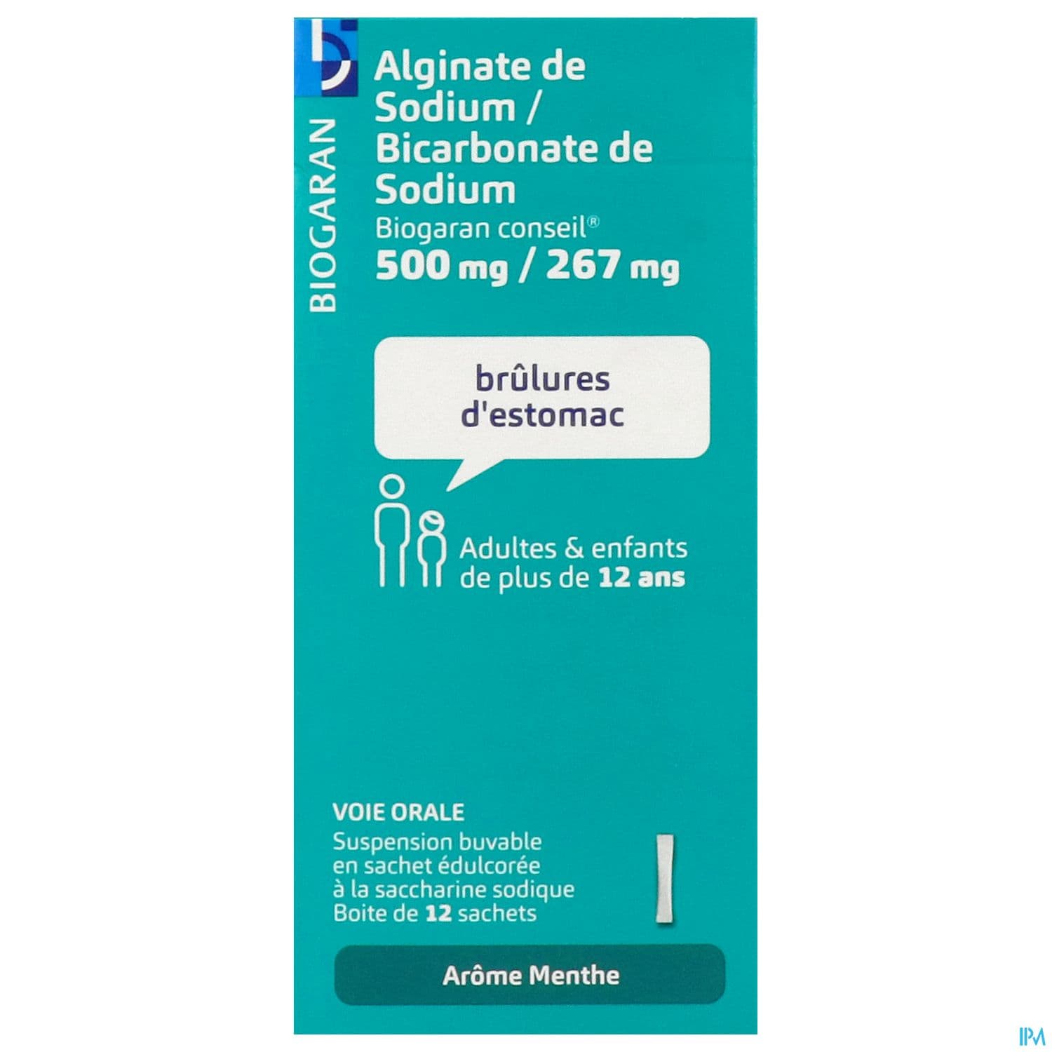 Alginate De Sodium Bicarbonate De Sodium Biogaran Conseil Suspension Buvable 10ml Sachet 12