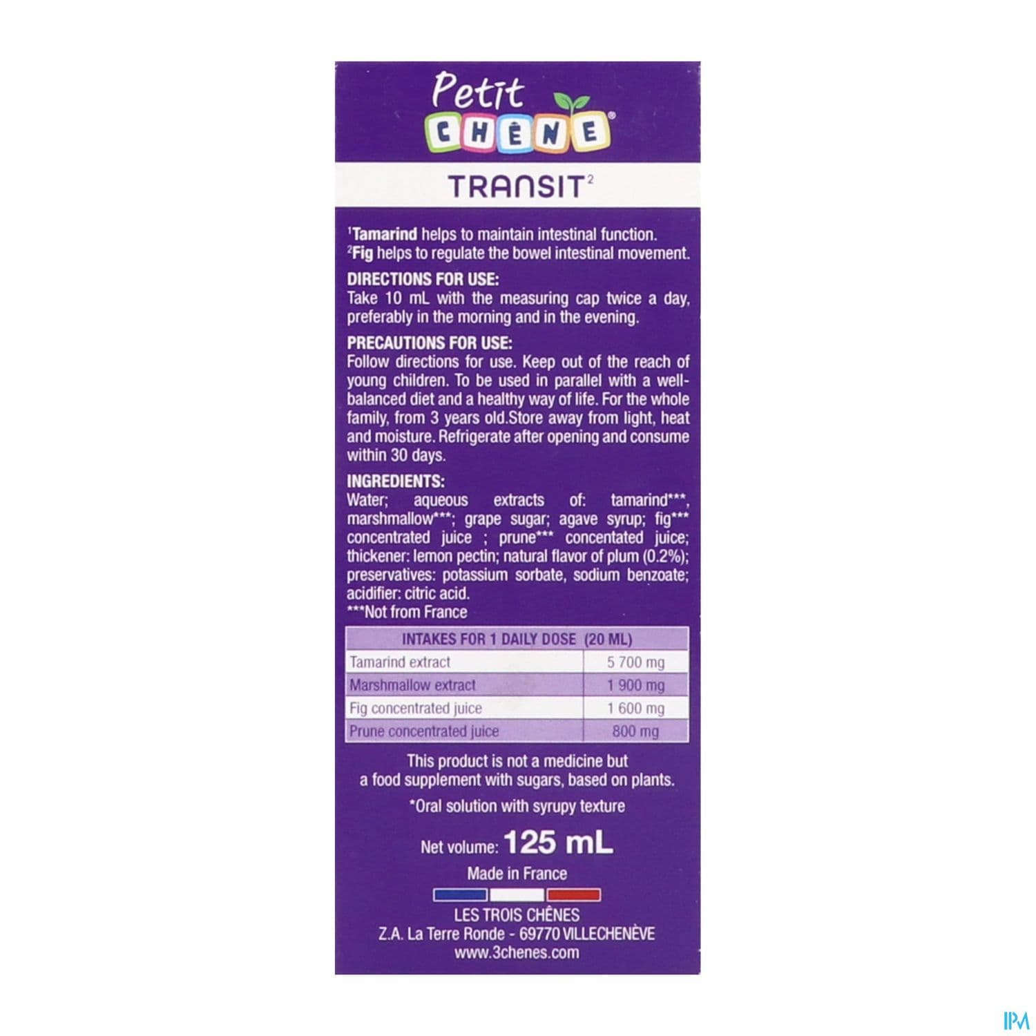 PETIT CHENE TRANSIT 125ML