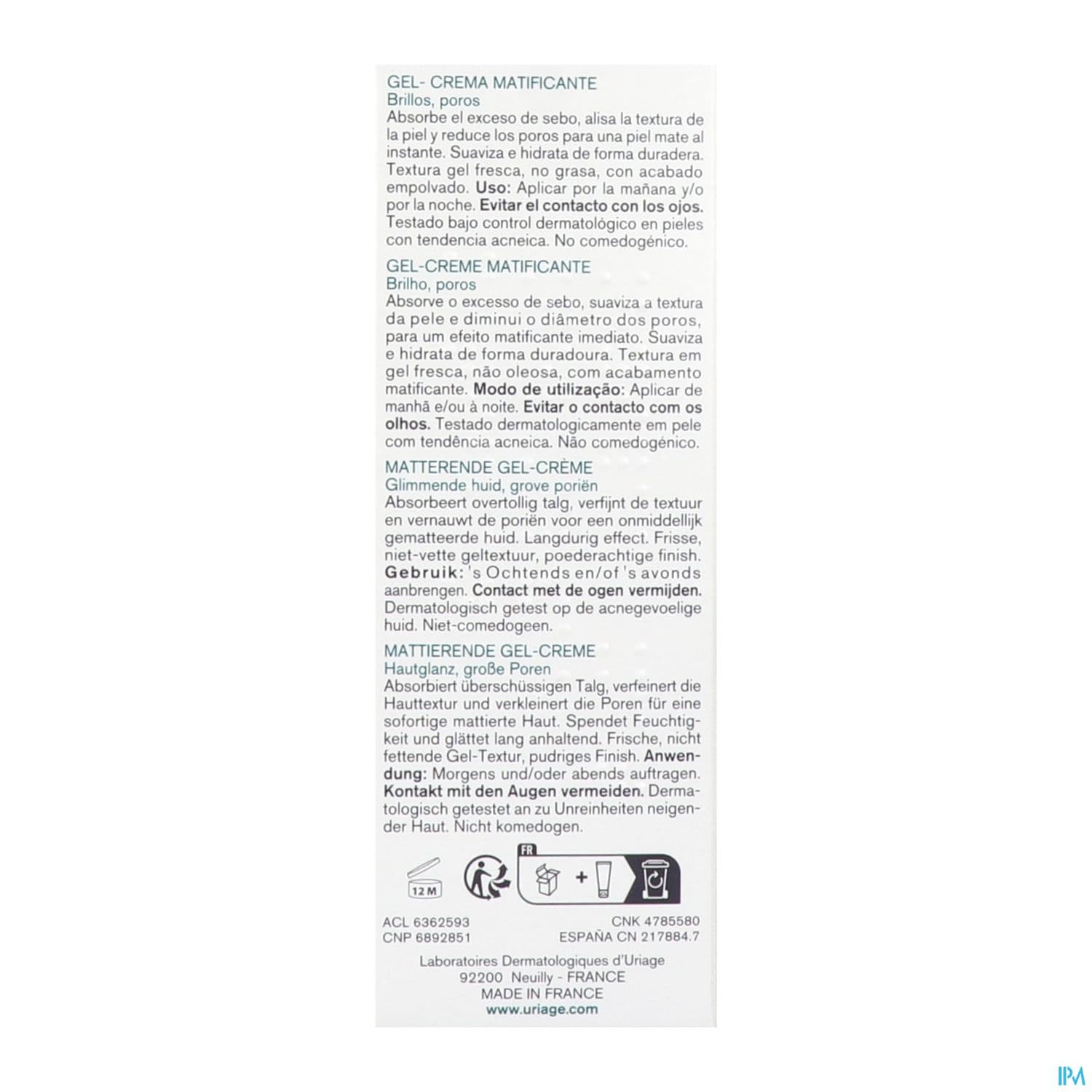 Uriage Hyseac Mat' 40ml