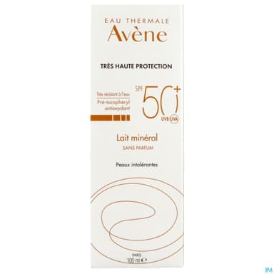 Eau Thermale Avene Solaire Lait Mineral Spf50+ 100ml
