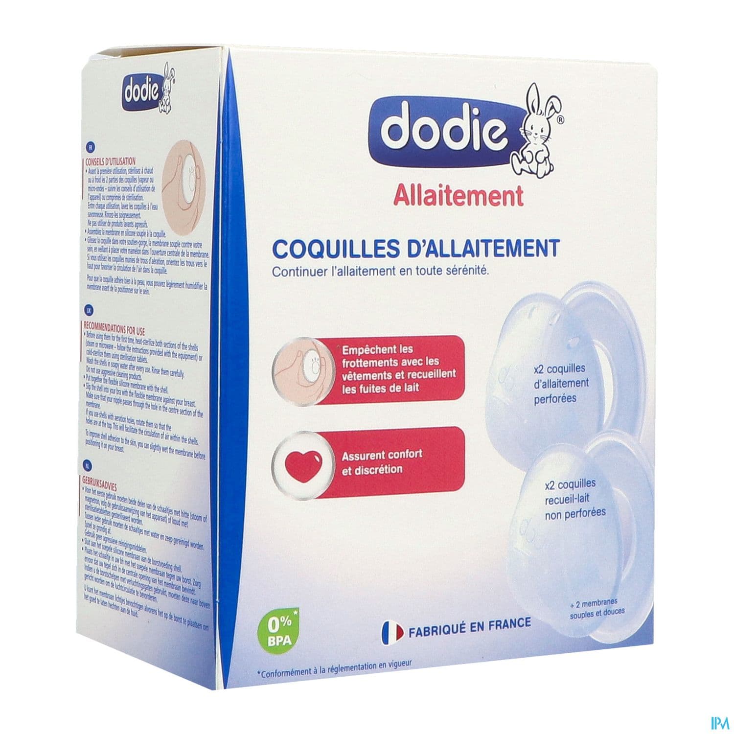 Dodie Coquille Allaitement X4