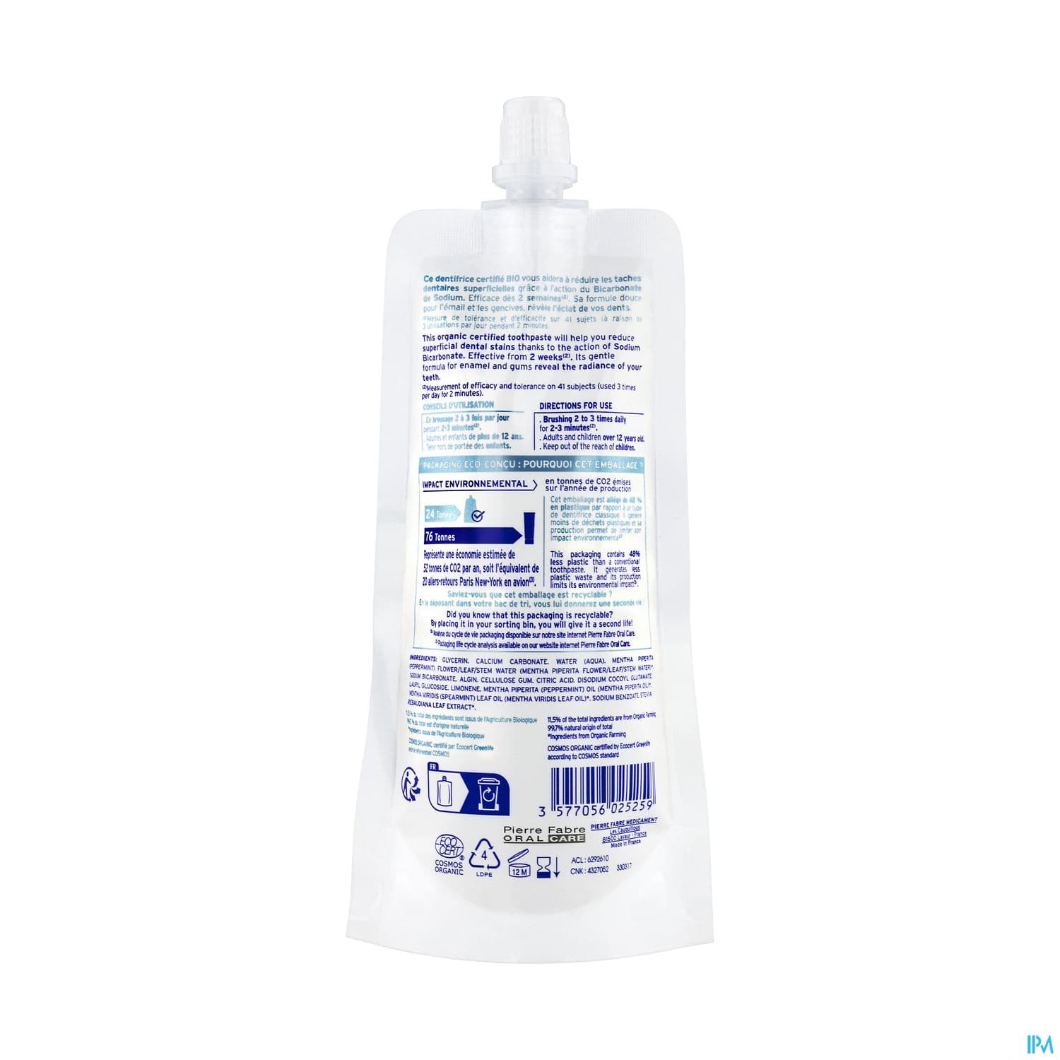 Elgydium Bio Dentifrice Blancheur 100ml
