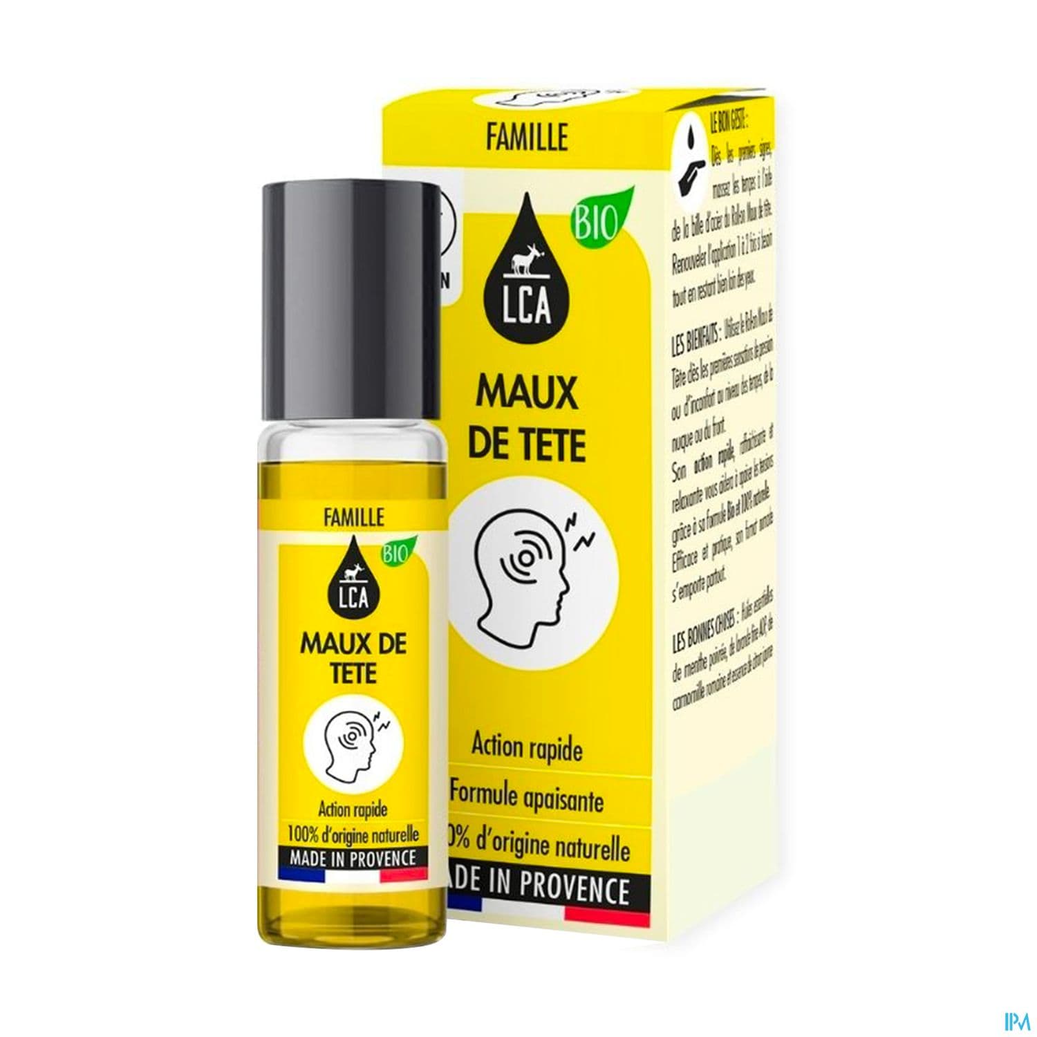 Lca Roll On Maux De Tete Bio 10ml