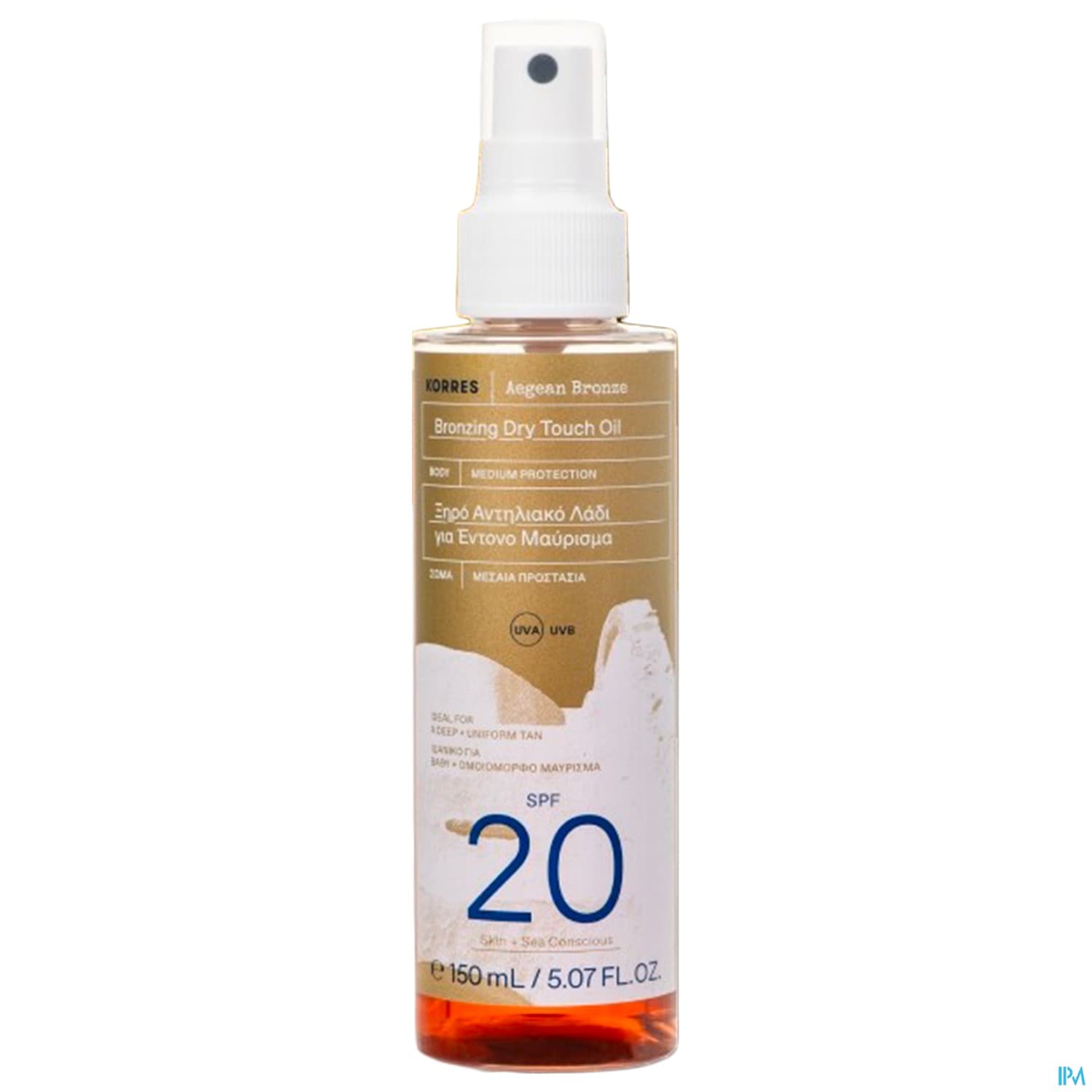 Korres Huile Bronzante Aegean Spf20 150ml