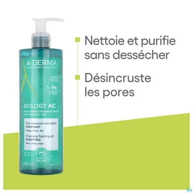 A-DERMA BIOLOGY AC GEL MOUSS 400ML