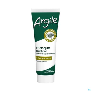 Juvaflorine Masque Purifiant Corps Visage Et Cheveux A l'argile Verte 300g