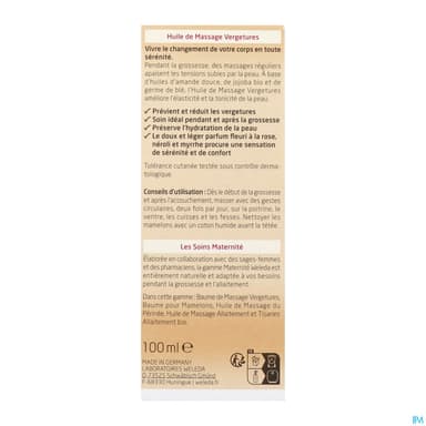 WELEDA HLE MASSAGE VERGETURE 100ML
