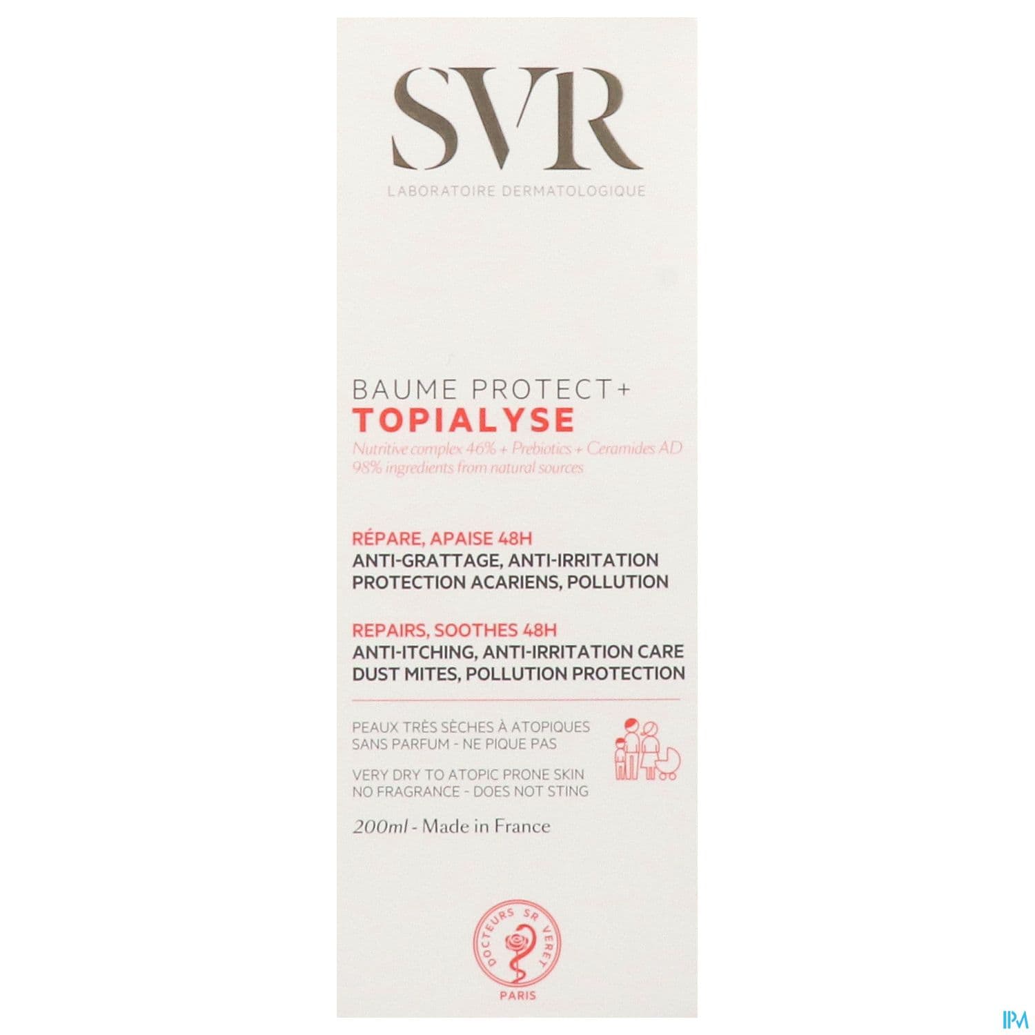SVR TOPIALYSE BAUME PROTECT+ 200ML