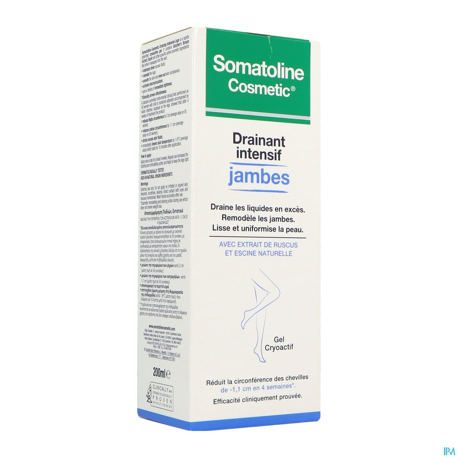 Somatoline Cosmetic Drainant Intensif Jambes 200ml — Pharmacie Seguin