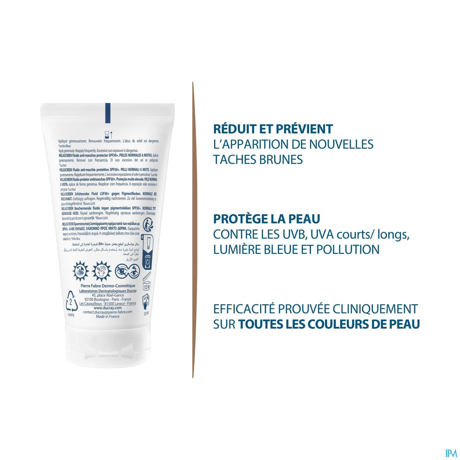 Ducray Melascreen Uv Fluide Antitaches Spf50+ 50ml