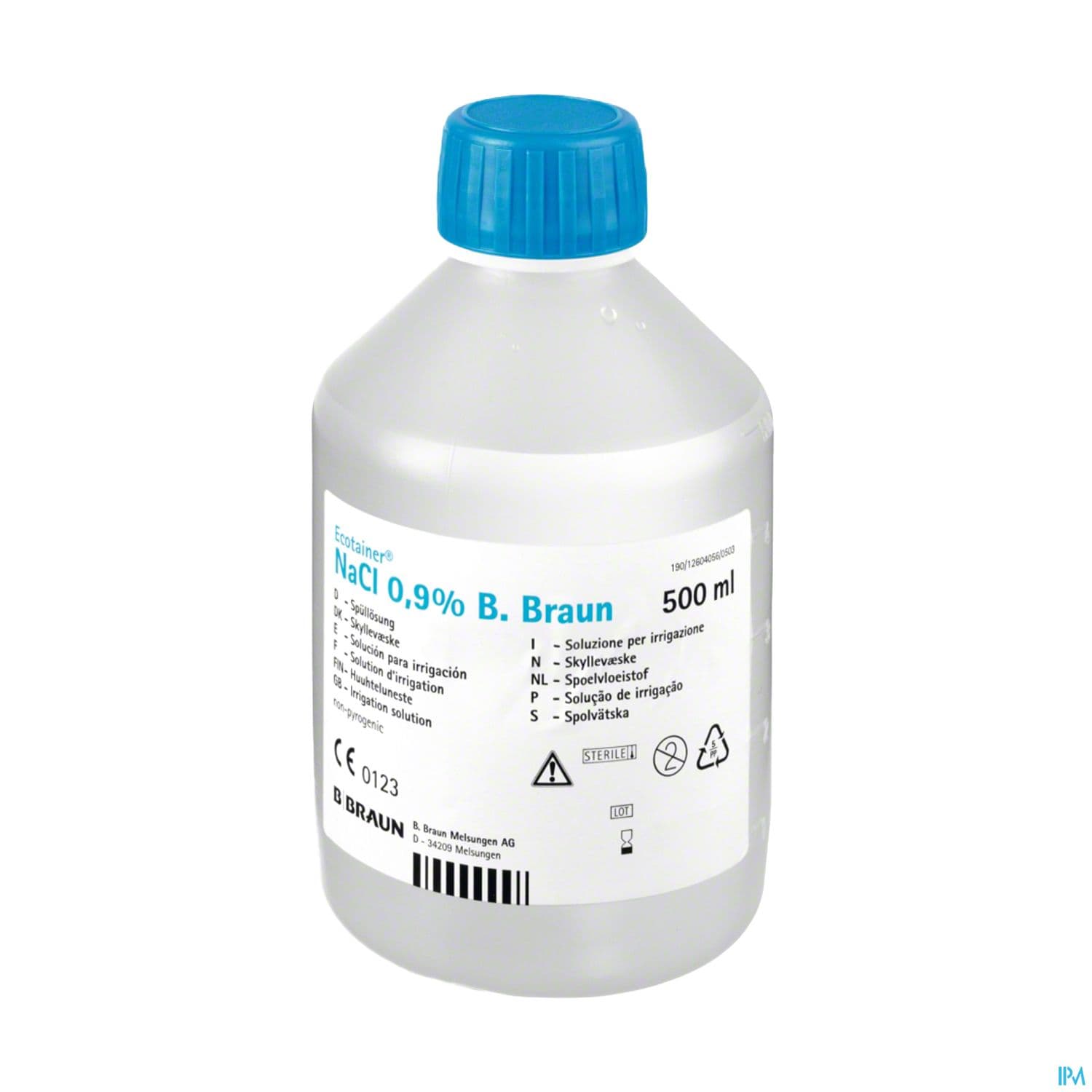 B Braun Nacl 0.9% Solution D'irrigation Ecotainer Flacon Plastique 500ml