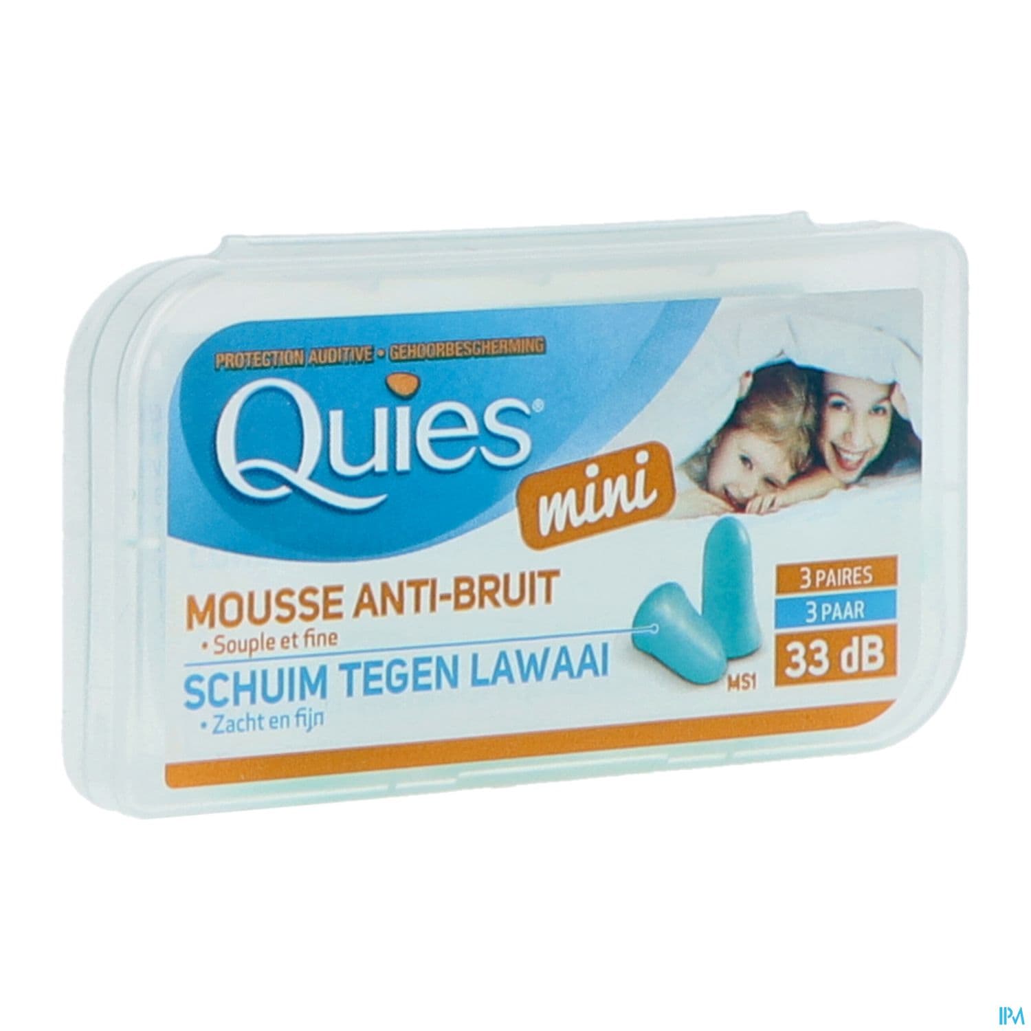 QUIES MINI PROT AUDIT MOUSS 3PAIRE