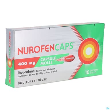 NUROFENCAPS 400MG CAPS 10